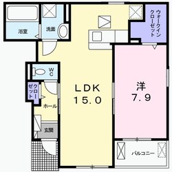 鳥取ノ荘駅 徒歩3分 1階の物件間取画像